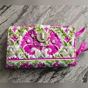 Vera Bradley Turn-lock Style Wallet In  Julep Tulip Print